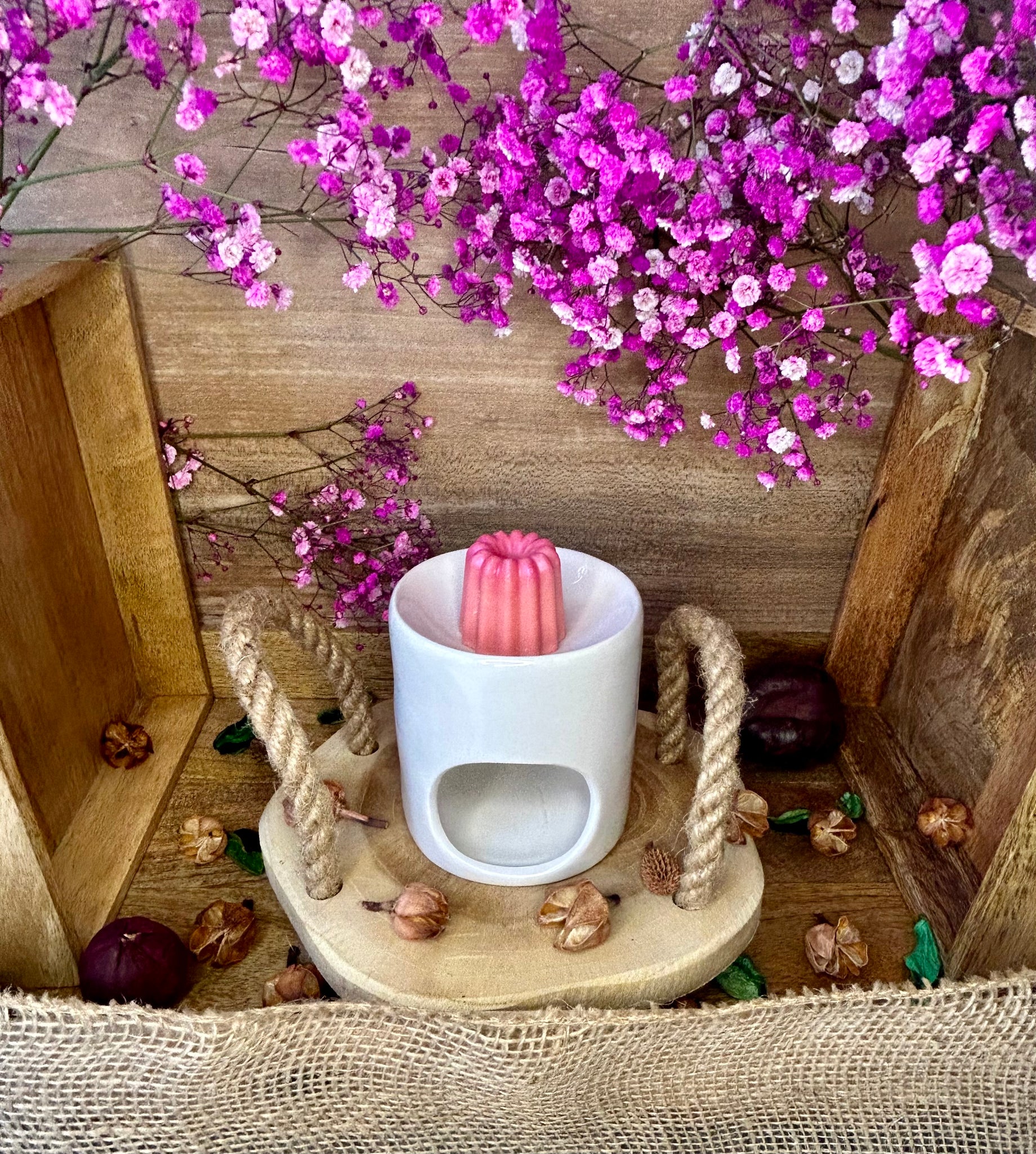 Bouquet de 17 fondants parfumés + Brule-Parfum