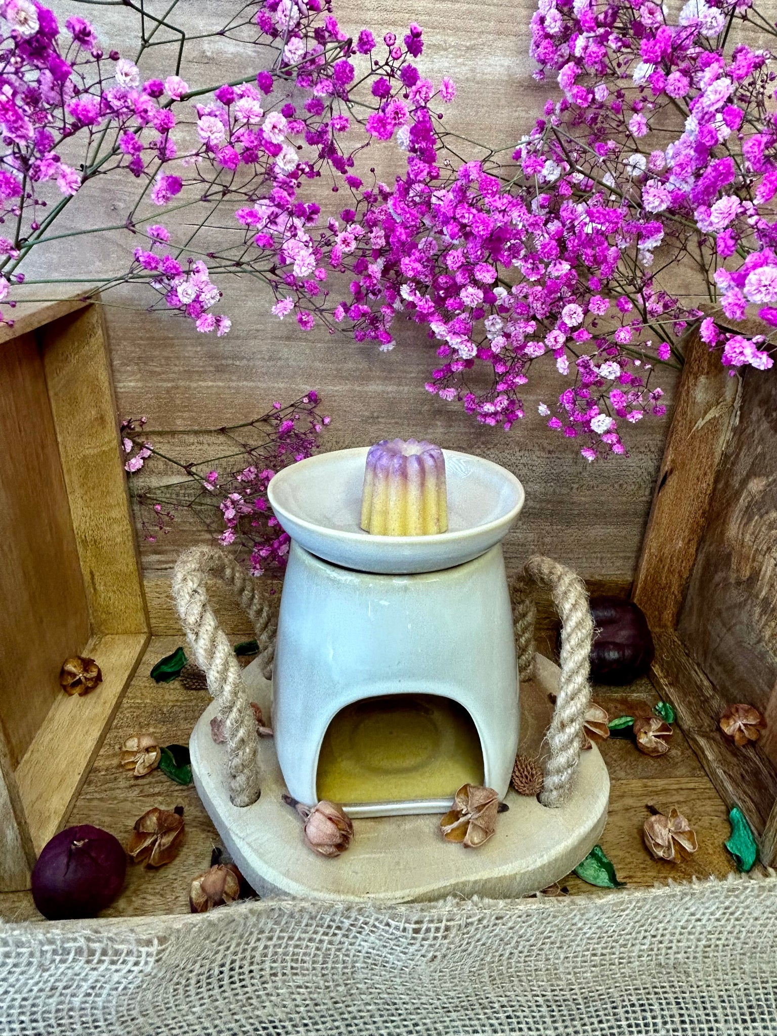 Bouquet de 17 fondants parfumés + Brule-Parfum